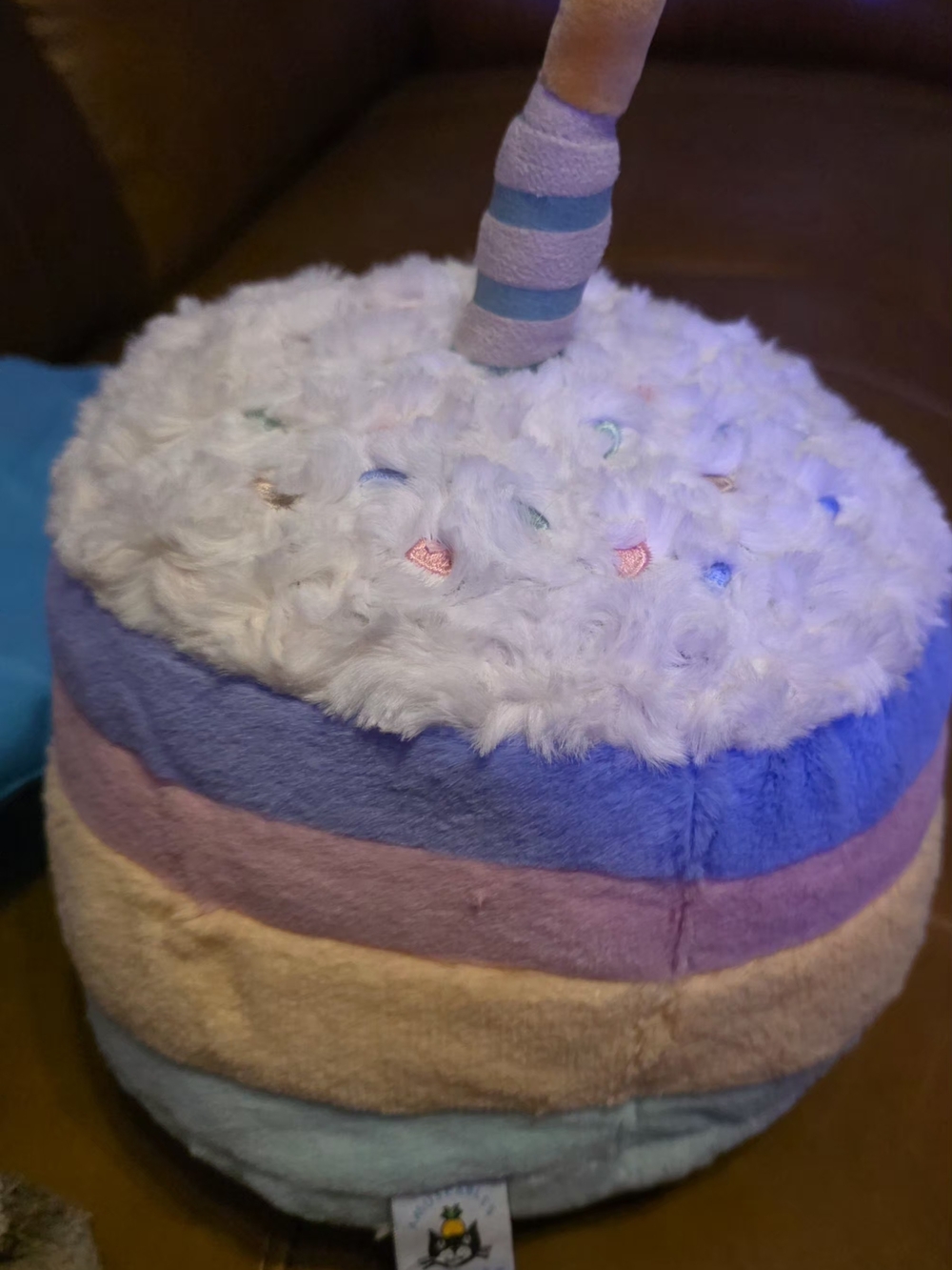 Jellycat Pastel Rainbow Birthday  Cake Plush Toy